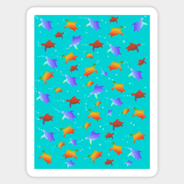 SEA Turtles Under The Sea Sticker by SartorisArt1